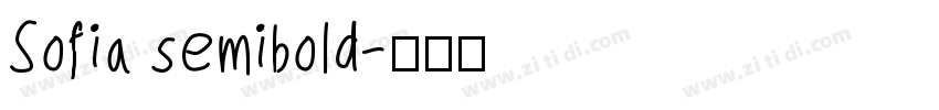Sofia semibold字体转换